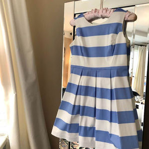 blue and white dress 100% cotton